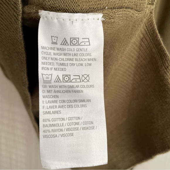 ISAAC MIZRAHI LIVE V- NECK SPLIT TIE SLEEVE TUNIC SWEATER PLUS SIZE 2X GREEN - Picture 10 of 12